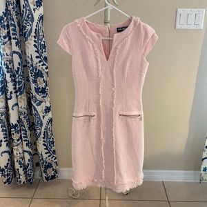 Karl Lagerfeld tweed pink dress